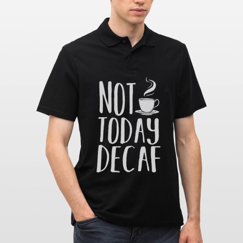 Decaffeinated Coffee Caffeine Decaffeinated Men's Polo Shirt