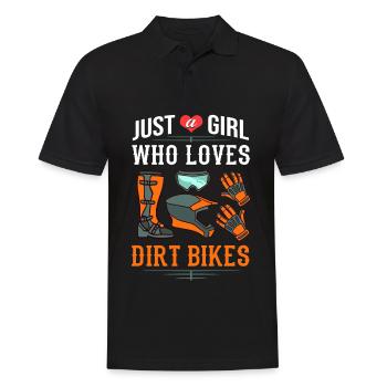 Dirt Bike Motocross Électrique Riding MX Rider - Polo Homme - noir - Devant - Kai (181cm)