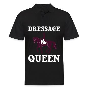 Dressage Riding Horse Training Dressage - Men's Polo Shirt - black - Front - Kai (181cm)