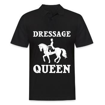 Dressage Riding Horse Training Dressage - Men's Polo Shirt - black - Front - Kai (181cm)