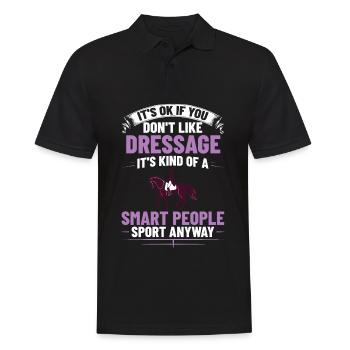Dressage Riding Horse Training Dressage - Men's Polo Shirt - black - Front - Kai (181cm)