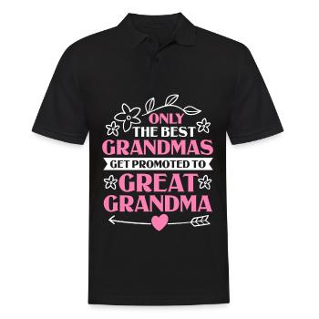 Arrière-grand-mère Grand-mère Arrière-grands-parents Grand-mère - Polo Homme - noir - Devant - Kai (181cm)