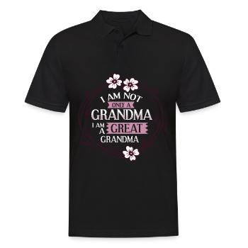 Arrière-grand-mère Grand-mère Arrière-grands-parents Grand-mère - Polo Homme - noir - Devant - Kai (181cm)