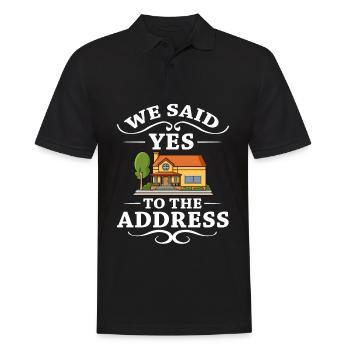 Wohneigentum Haus Hauskauf Immobilie - Männer Poloshirt - Schwarz - Vorne - Kai (181cm)