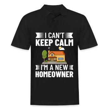 Home Home House Purchase Property - Men's Polo Shirt - black - Front - Kai (181cm)