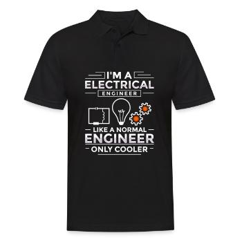 Electrical Engineering Engineer Research Development - Men's Polo Shirt - black - Front - Kai (181cm)