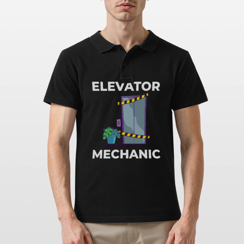 Elevator Elevator Technician Elevator Elevator Men's Polo Shirt