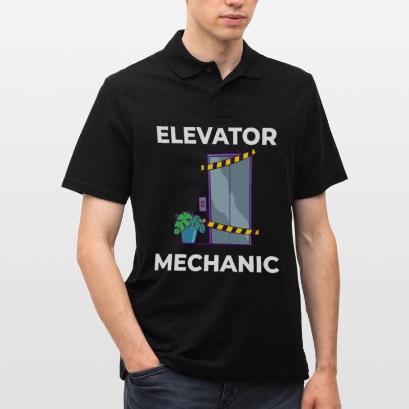 Elevator Elevator Technician Elevator Elevator Men's Polo Shirt