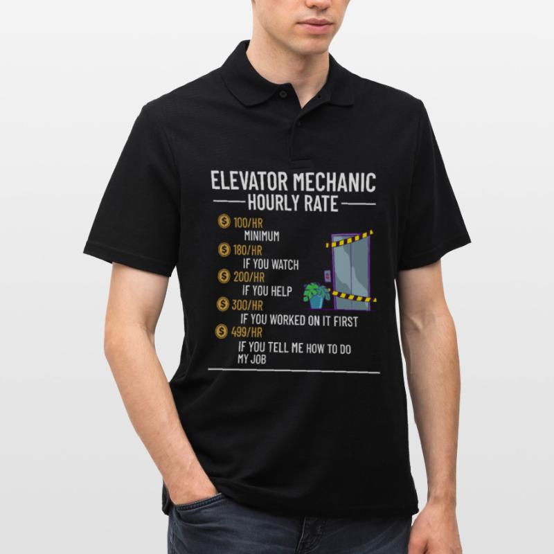Elevator Elevator Technician Elevator Elevator Men's Polo Shirt
