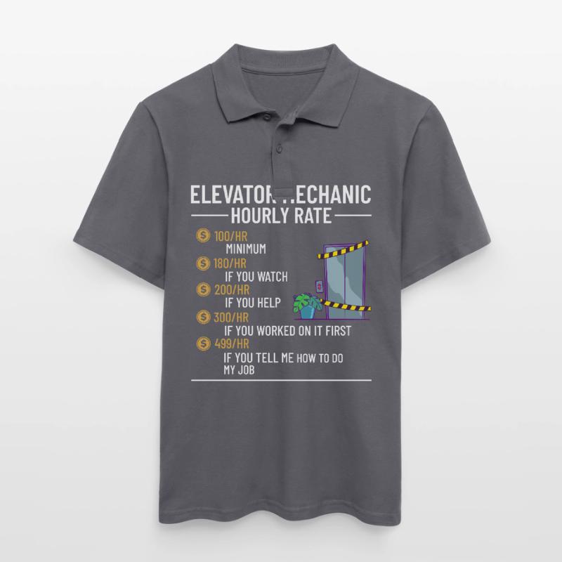Elevator Elevator Technician Elevator Elevator Men's Polo Shirt