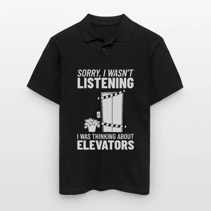 Elevator Elevator Technician Elevator Elevator Men's Polo Shirt