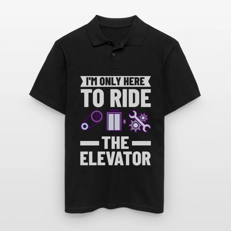 Elevator Elevator Technician Elevator Elevator Men's Polo Shirt