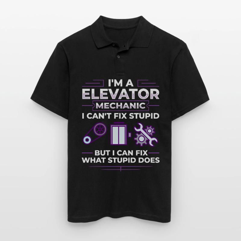 Elevator Elevator Technician Elevator Elevator Men's Polo Shirt