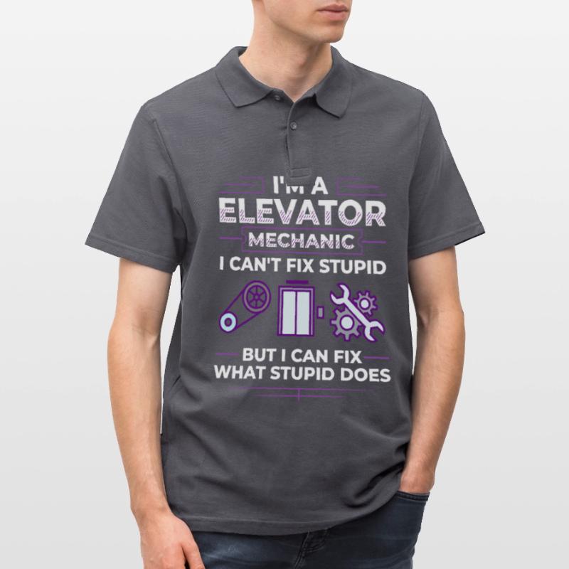 Elevator Elevator Technician Elevator Elevator Men's Polo Shirt