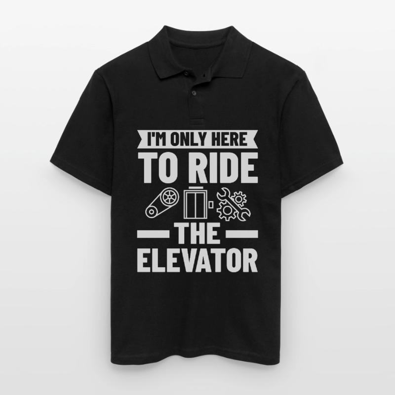 Elevator Elevator Technician Elevator Elevator Men's Polo Shirt