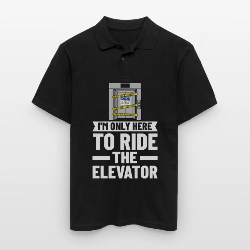 Elevator Elevator Technician Elevator Elevator Men's Polo Shirt