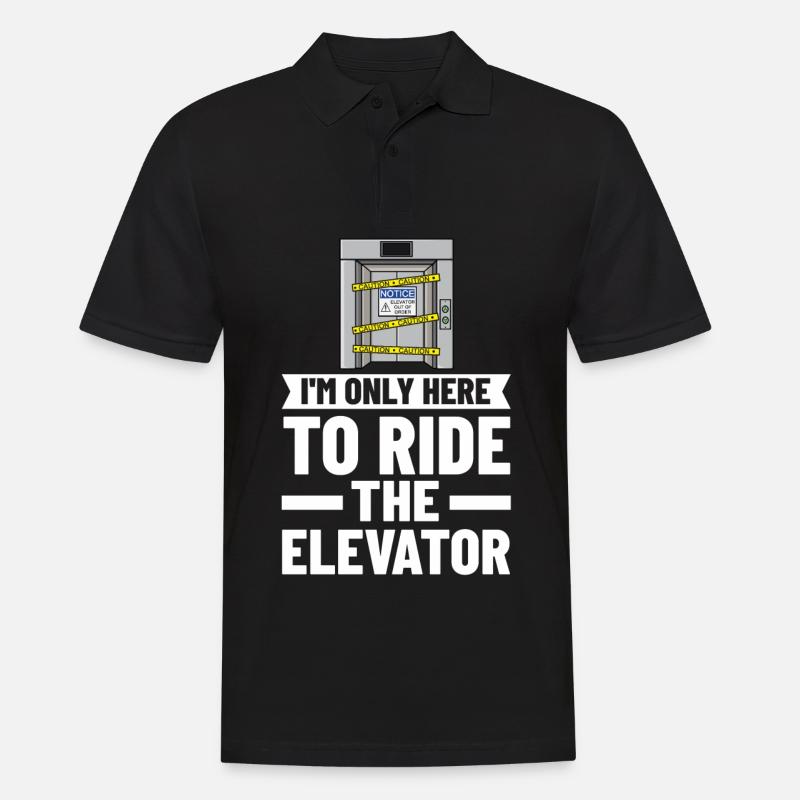 Technicien d’ascenseur Élévateur élévateur - Polo Homme - noir