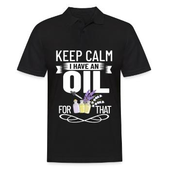 Ätherische Öl Diffusor Aromatherapie Pflanzen - Männer Poloshirt - Schwarz - Vorne - Kai (181cm)