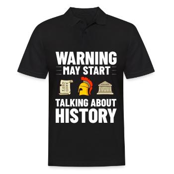 Geschichte Lehrer Lektion Professor Historiker - Männer Poloshirt - Schwarz - Vorne - Kai (181cm)