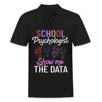 Schulpsychologe Schulpsychologie Psychologie - Männer Poloshirt - Schwarz - Vorne - Kai (181cm)