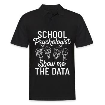 Schulpsychologe Schulpsychologie Psychologie - Männer Poloshirt - Schwarz - Vorne - Kai (181cm)