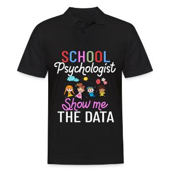 Schulpsychologe Schulpsychologie Psychologie - Männer Poloshirt - Schwarz - Vorne - Kai (181cm)