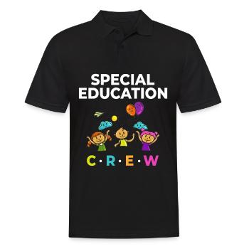 Special education Special education Promoting special needs - Men's Polo Shirt - black - Front - Kai (181cm)