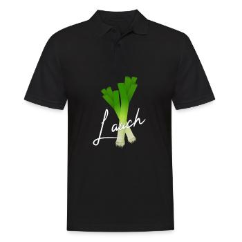 Lauch - Männer Poloshirt - Schwarz - Vorne - Kai (181cm)