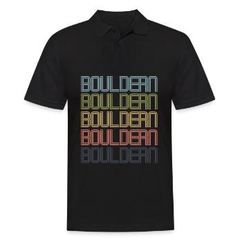 Bouldern Bouldern - Männer Poloshirt - Schwarz - Vorne - Kai (181cm)