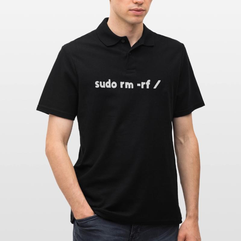 Programmierer Linux sudo rm -rf Männer Poloshirt
