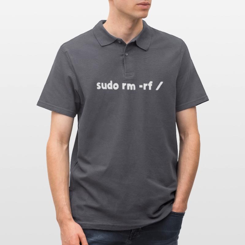 Programmierer Linux sudo rm -rf Männer Poloshirt