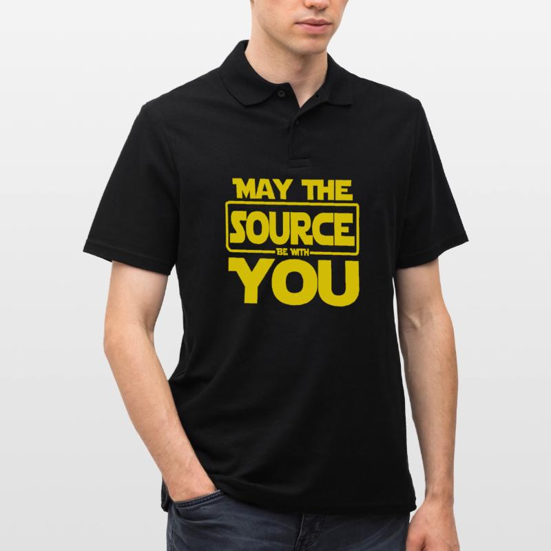 Que la source soit avec vous le code de codage Polo Homme