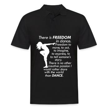 Breakdance girl dancing dancer - Men's Polo Shirt - black - Front - Kai (181cm)