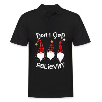 Imp hat Christmas elves - Men's Polo Shirt - black - Front - Kai (181cm)