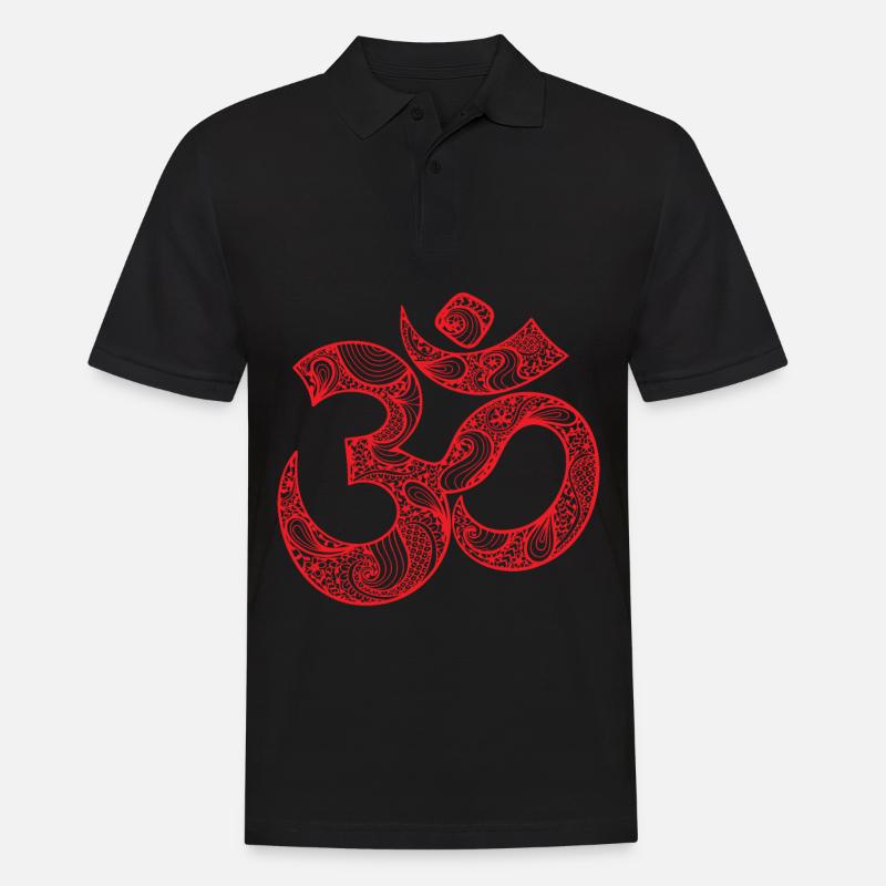 Bouddhisme Zen Symbol GOA Techno - Polo Homme - noir
