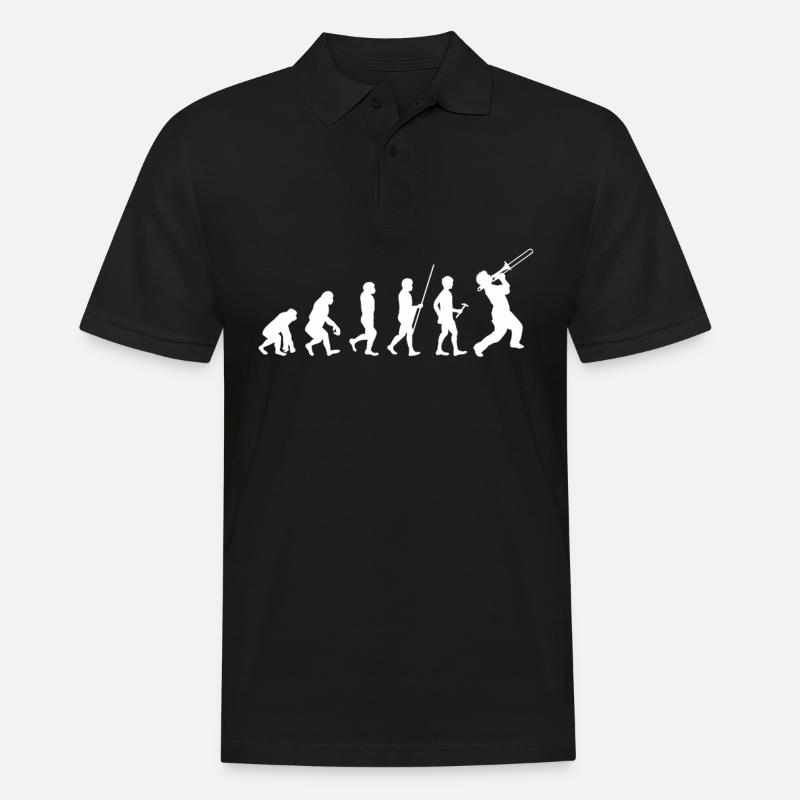 Posaune Evolution Posaunist Konzert - Männer Poloshirt - Schwarz