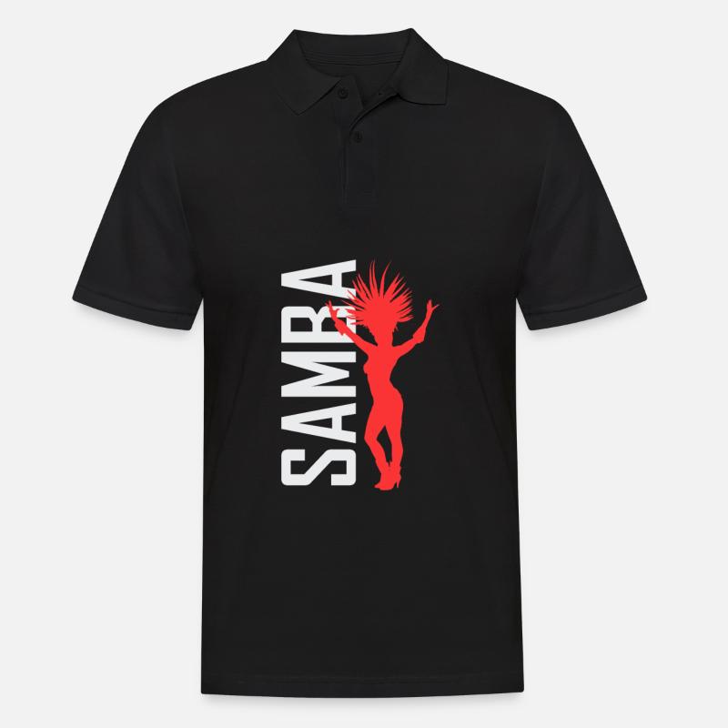 Danseur de samba Danse de salle de classe de samba - Polo Homme - noir