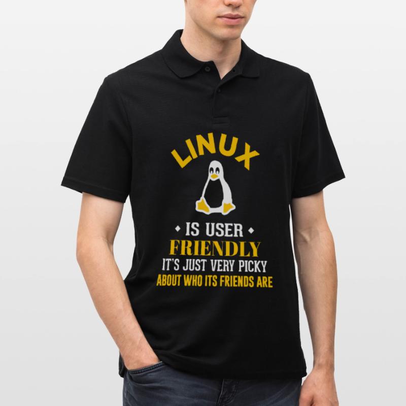 Linux Geek Coding Programmierer Nerd Männer Poloshirt
