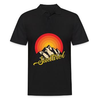 Südtirol Wandern Tiroler Italien Heimat - Männer Poloshirt - Schwarz - Vorne - Kai (181cm)