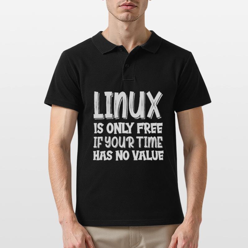 Linux Geek Hacking Informatiker Männer Poloshirt