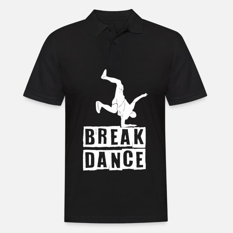 Breakdance Tanzen Tänzer BBoy - Männer Poloshirt - Schwarz