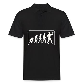 Evolution Dart - Männer Poloshirt - Schwarz - Vorne - Kai (181cm)