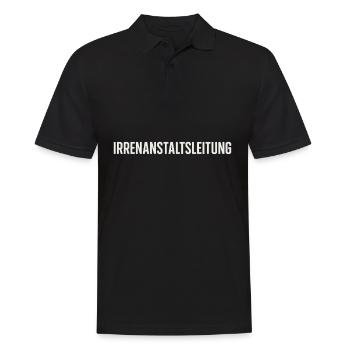 Gestion de l’asile psychiatrique – Chemise amusante avec déclaration - Polo Homme - noir - Devant - Kai (181cm)