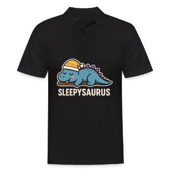 Sleepysaurus Dino Chemise de nuit - Polo Homme - noir - Devant - Kai (181cm)