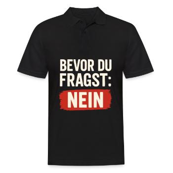 Avant de demander : NON – Chemise Statement - Polo Homme - noir - Devant - Kai (181cm)