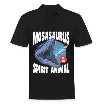 Biologiste marin Mosasaurus Temps Dinosaure - Polo Homme - noir - Devant - Kai (181cm)