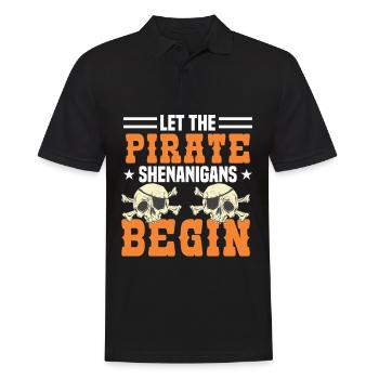 Pirate Kids Skull Party Pirates - Polo Homme - noir - Devant - Kai (181cm)