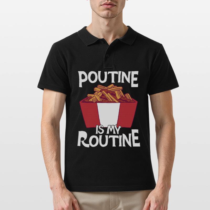Poutine Canada Spécialité de restauration rapide Polo Homme