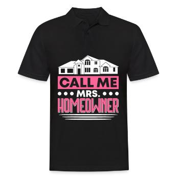 Queen bought homeowner homeowner - Men's Polo Shirt - black - Front - Kai (181cm)