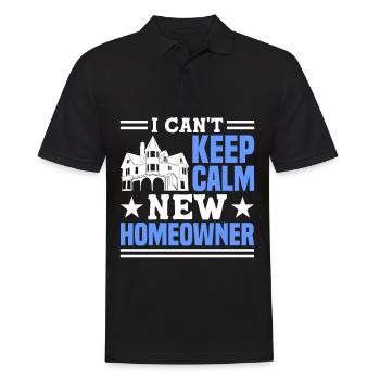 Queen bought homeowner homeowner - Men's Polo Shirt - black - Front - Kai (181cm)